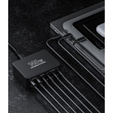 Зарядна станція ERBORD 140 Вт 4x USB-C + 2x USB-A, чорна