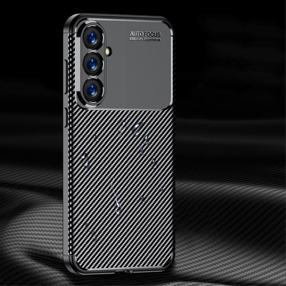 Чoхол до Samsung Galaxy S23 FE, Carbon Gel, чорний