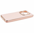 Чохол для Infinix Hot 40i, Glamour CamShield, рожевий rose gold