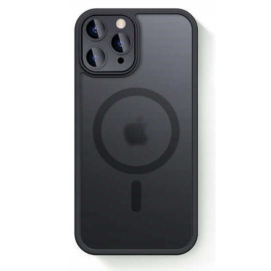 Чохол MagSafe для iPhone 12 / 12 Pro, Hybrid Matte Lens Pro, чорний