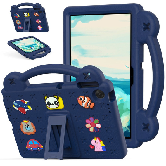 Дитячий чохол для планшета Lenovo Tab TB311FU, Cute Patterns, з підставкою, темно-синій