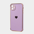 Чехол до Apple iPhone 11, Electro heart, фиолетовый