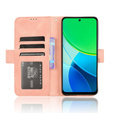 Откидной чехол для Vivo Y19s, Card Slot, розовый