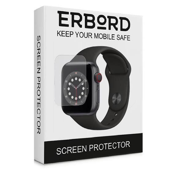 3x ERBORD Гідрогелева фольга для Apple Watch 4/5/6/SE 44mm