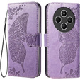 Откидной чехол для Xiaomi Redmi 14C / Xiaomi Poco C75, Butterfly, фиолетовый