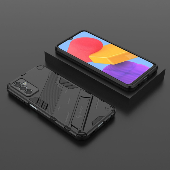 Чехол для Samsung Galaxy M13 4G, Military kickstand, чёрный