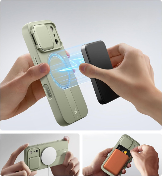 Чехол для iPhone 12 / 12 Pro, Suritch Shockproof, для MagSafe, чёрный