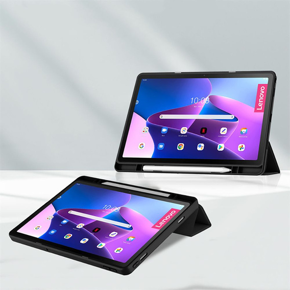 Чехол для Lenovo Tab M10 Plus 10.6 Gen 3 TB-125F TB-128F, Smartcase Hybrid, с местом для стилуса, чёрный