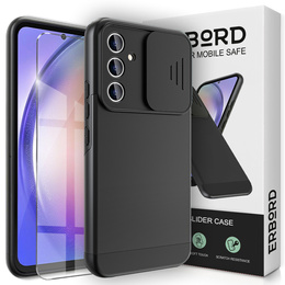 Чехол до Samsung Galaxy A54 5G, Slide Camera, чёрный