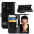 Откидной чехол для Huawei Honor 8X, Split Leather Wallet, чёрный