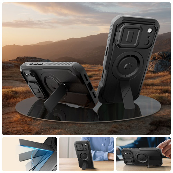 Чохол Tech-Protect для iPhone 17 Pro Max, Kevlar MagSafe+, чорний