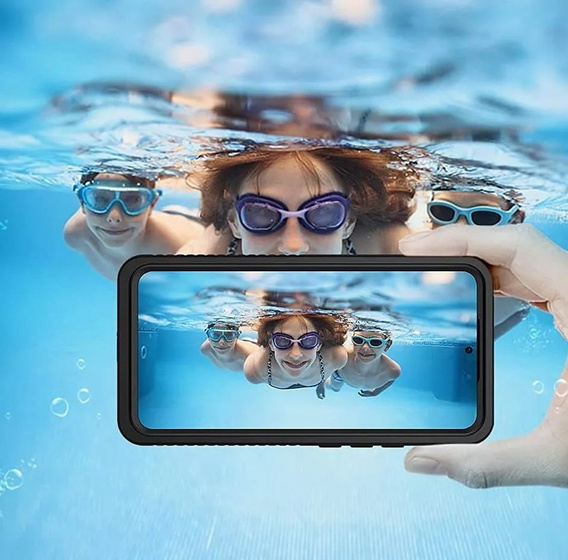 Водонепроникний чохол IP68 для Samsung Galaxy S22 Ultra, Redpepper Dot+, чорний