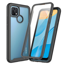Чoхол Shockproof до Oppo A15 / A15S, із захисним екраном, м'яти
