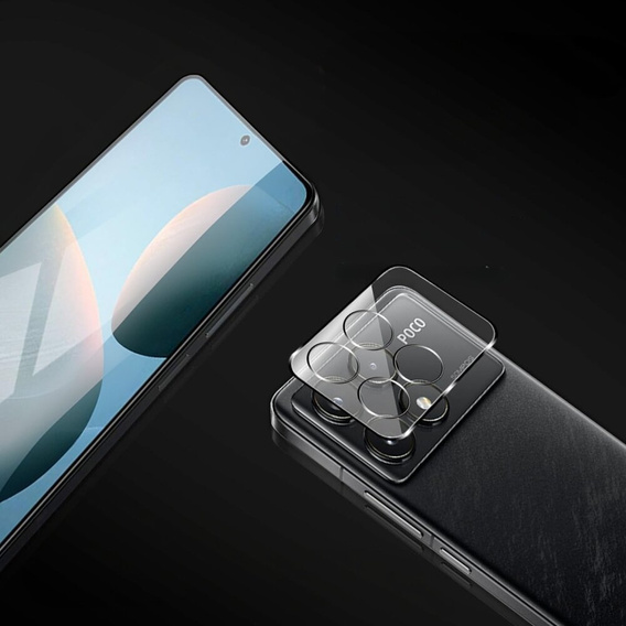 Загартоване скло камери для Xiaomi Poco F6 Pro, прозорий