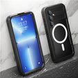 Водонепроницаемый чехол для Samsung Galaxy S24, Redpepper, для MagSafe, чёрный