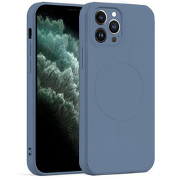 Чoхол Silicone до iPhone 11 Pro Max, MagSafe, Blue