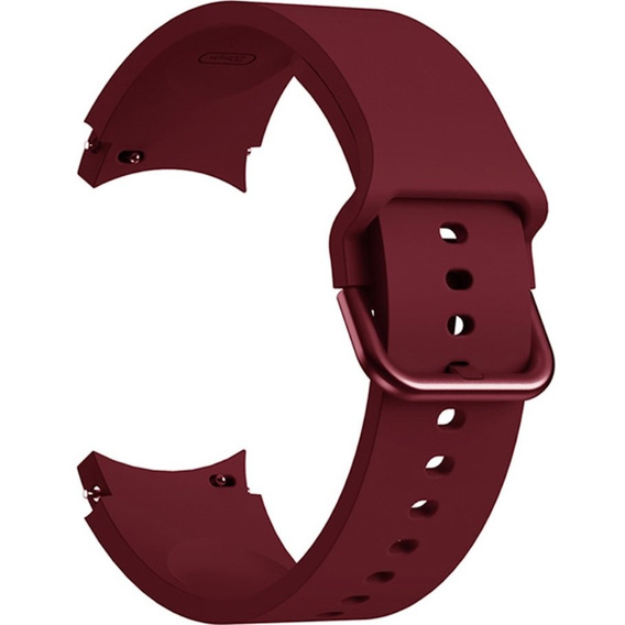 Силіконовий ремінець для Galaxy Watch 4 / 5, Wine Red