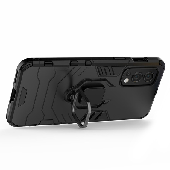 Чехол до OnePlus Nord 2 5G, Kickstand Ring, чёрный