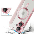 Откидной чехол для iPhone 16, RFID Wallet MagSafe CamShield, розовый