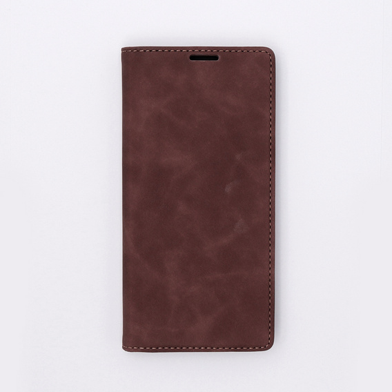 Чехол для Oppo A78 5G, ERBORD Vintage, бумажник с клапаном, кофе