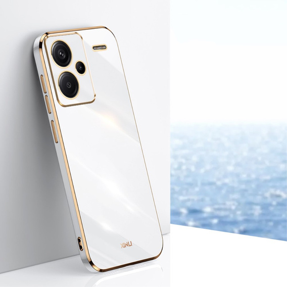 Чохол для Xiaomi Redmi Note 13 Pro+, Glamour CamShield, білий