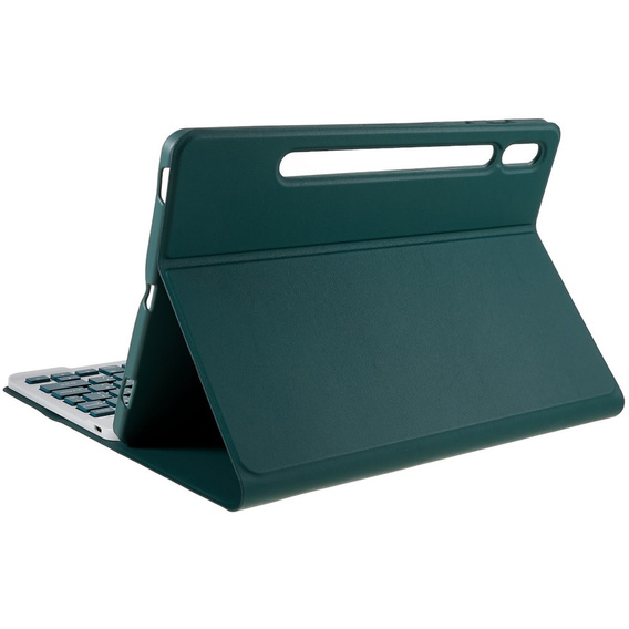 Чохол + клавіатура Samsung Galaxy Tab S7 T870/T875 / S8, Pen Slot, зелений