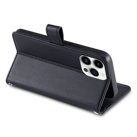 Чохол-книжка для iPhone 14 Pro Max, Wallet Zipper Pocket, чорний