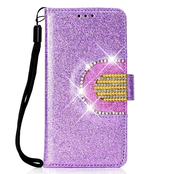 Чохол-книжка для Huawei P Smart 2019 / Honor 10 Lite, Glitter Mirror Wallet, фіолетовий