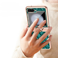Чохол для Samsung Galaxy Z Flip5 5G, Electro Stitching, зелений