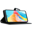 Откидной чехол для Oppo A58 4G, Mandala, чёрный