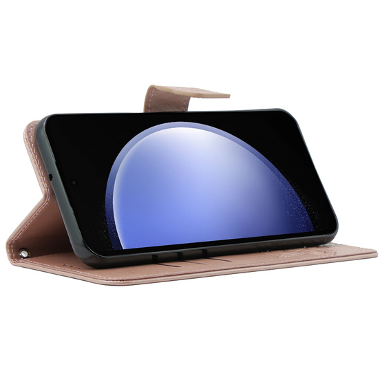 Чохол-книжка для Samsung Galaxy S23 FE, Butterfly, рожевий rose gold