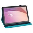 чехол-крышка для Lenovo Tab M9, flower, синий