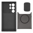 Чoхол до Samsung Galaxy S24 Ultra, ERBORD MagProtect Slide Camera, сірий gunmetal