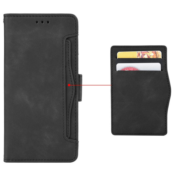 Откидной чехол для Honor Magic 7 Pro, Card Slot, чёрный