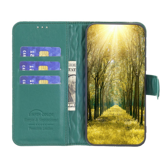 Чохол-книжка для Motorola Edge 40 Neo, Wallet, BINFEN COLOR, зелений