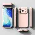 Чехол Ringke для iPhone 17 Pro Max, силиконовый магнитный MagSafe, розовый песок