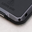Чехол Love Mei до iPhone 12, armored with glass, чёрный