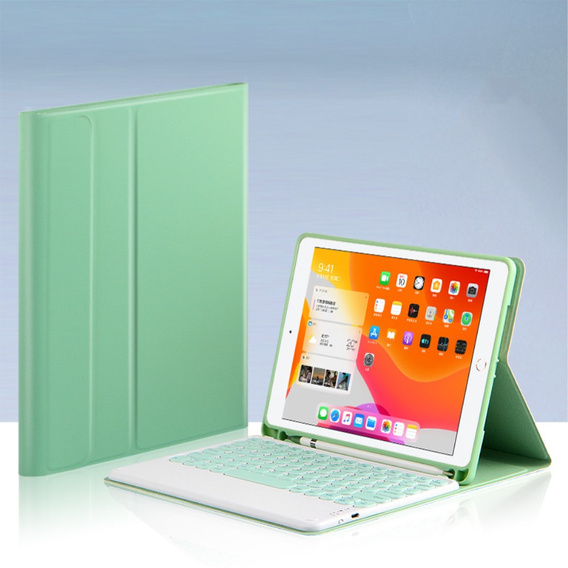Чохол + клавіатура iPad Pro 11 2021 / 2018, iPad Air 10.9 4 2020 / 5 2022, Pen Slot, зелений