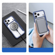 Чехол Dux Ducis для iPhone 17 Pro, Skin X Pro, с откидной крышкой, для MagSafe, темно-синий