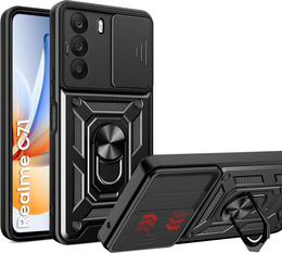 Чехол NOX Camera Slide Realme C71, CamShield Slide, чёрный