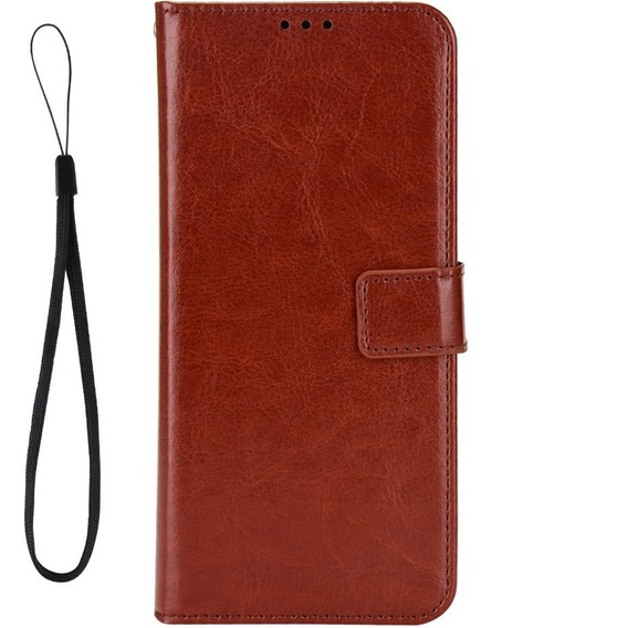 Футляр з клапаном для Honor 90, Crazy Horse Wallet, коричневий