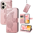 Чохол-книжка для Honor 400 5G, Butterfly, рожевий rose gold