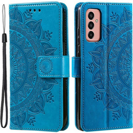 Откидной чехол для Samsung Galaxy A14 4G/5G, Mandala, синий
