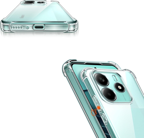 Чехол для Xiaomi Redmi Note 14 5G, Erbord Dropproof, прозрачный + стекло