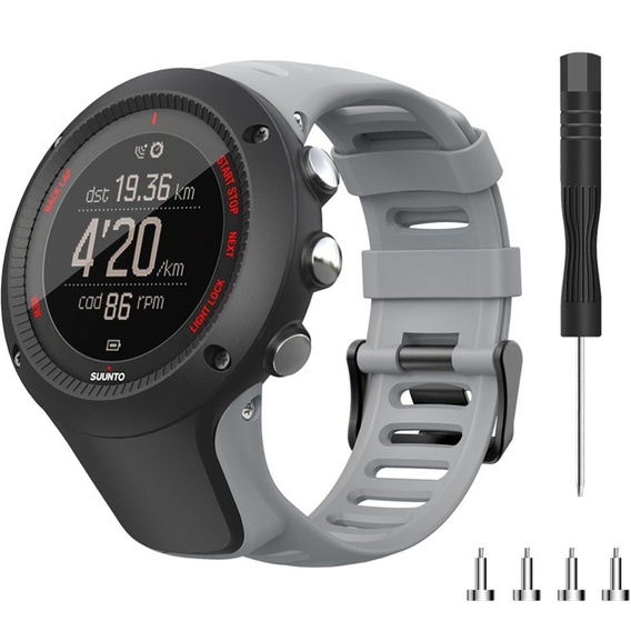 Силиконовый ремешок для Suunto 1/2/3/2S/2R/3P/3S/3R, Grey