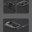Чехол BENKS Kevlar Armor PRO Carbon Fiber 600D A070 для MagSafe с активной кнопкой для iPhone 17 Pro Max