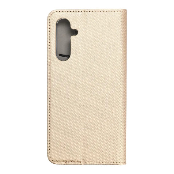 Чехол для Samsung Galaxy M15 5G, Smart Magnet, золотой + 9H стекло