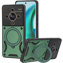Броньований чохол для Honor Magic 6 Lite 5G, Magnetic Ring, зелений