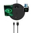 Baseus беспроводное индуктивное зарядное устройство 3in1 MagSafe, черный