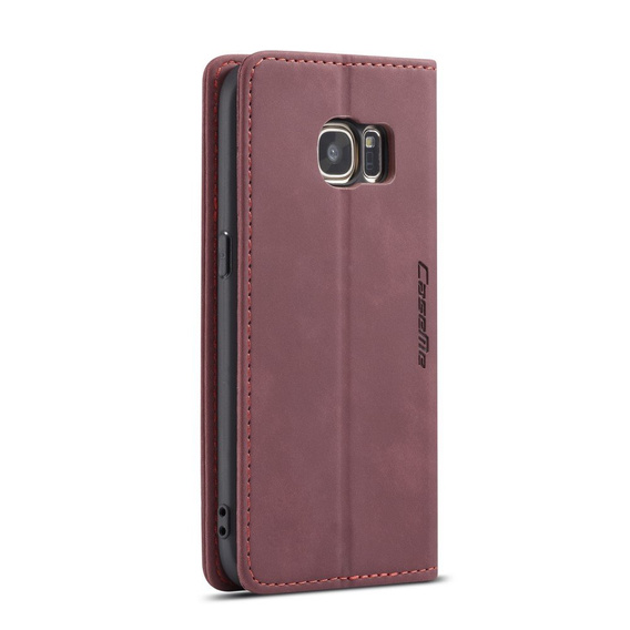 Чохол-сумка для Samsung Galaxy S7, Leather Wallet Case, бордовий